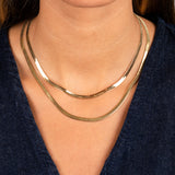 Herringbone Chain Necklace by By Adina Eden