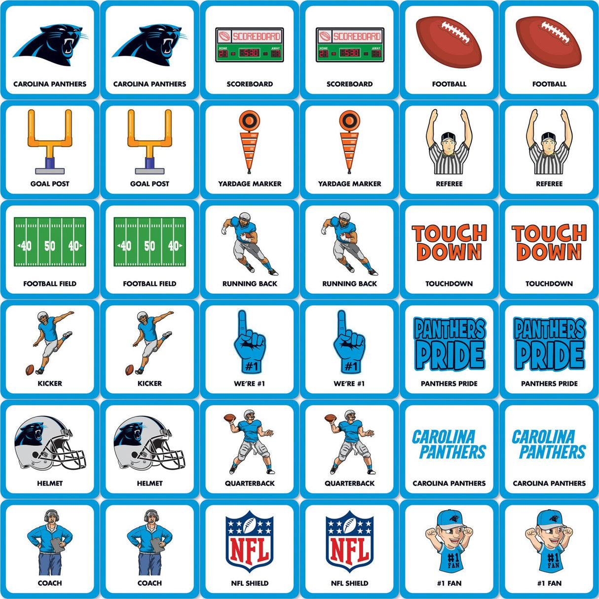 Carolina Panthers Matching Game by MasterPieces Puzzle Company INC