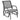 Outdoor Single Swing Glider Rocking Chair with Armrest-Gray