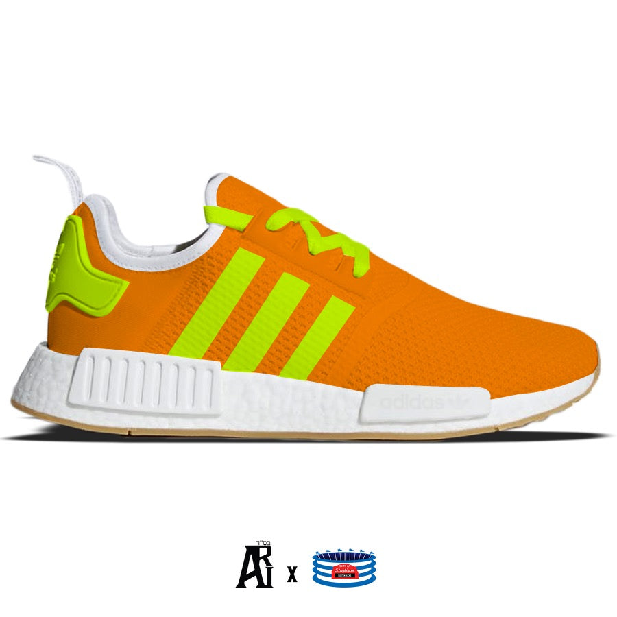 "Orange Volt" Adidas NMD R1 Casual Shoes by Stadium Custom Kicks