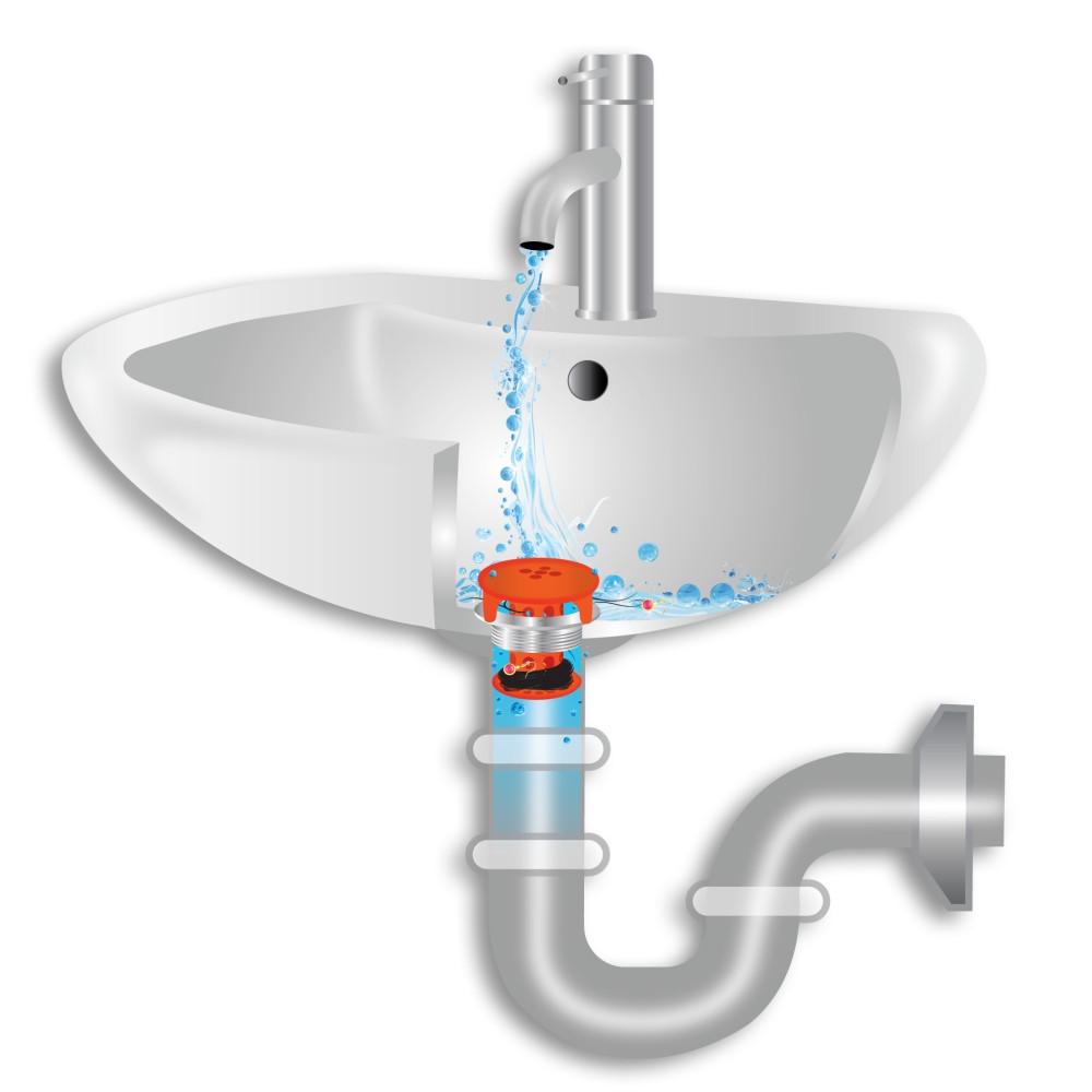 SinkShroom® (Orange) The Hair Catcher That Prevents Clogged Bathroom Sink Drains by TubShroom.com