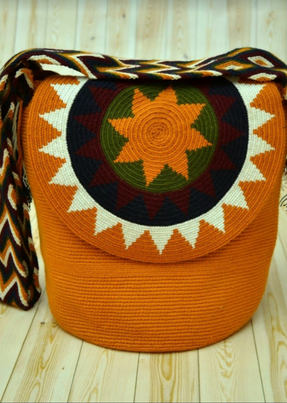 Colored Hand Knitted Wayuu Bucket Bag by BYNES NEW YORK | Apparel & Accessories