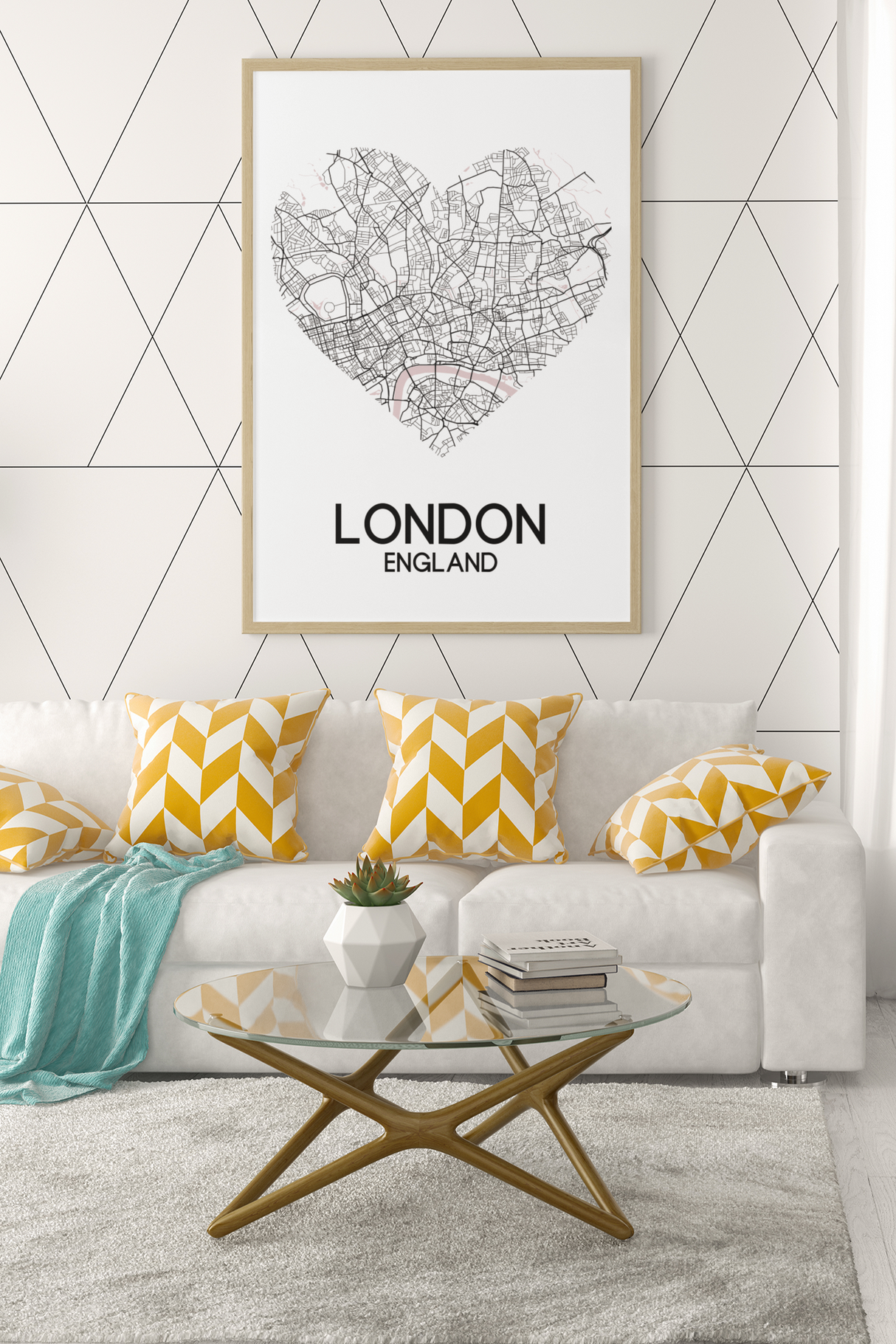 Love Heart Map Any City & Country Personalised 2022 Wall Decor Print with 10 New Styles by WinsterCreations™ Official Store