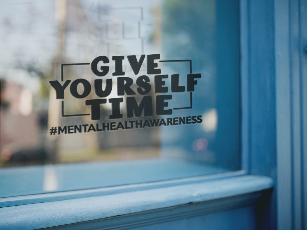 Give Yourself Time Mental Health Awareness Sticker by WinsterCreations™ Official Store