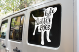 Life Is Better With Dogs Dog Mom Sticker by WinsterCreations™ Official Store