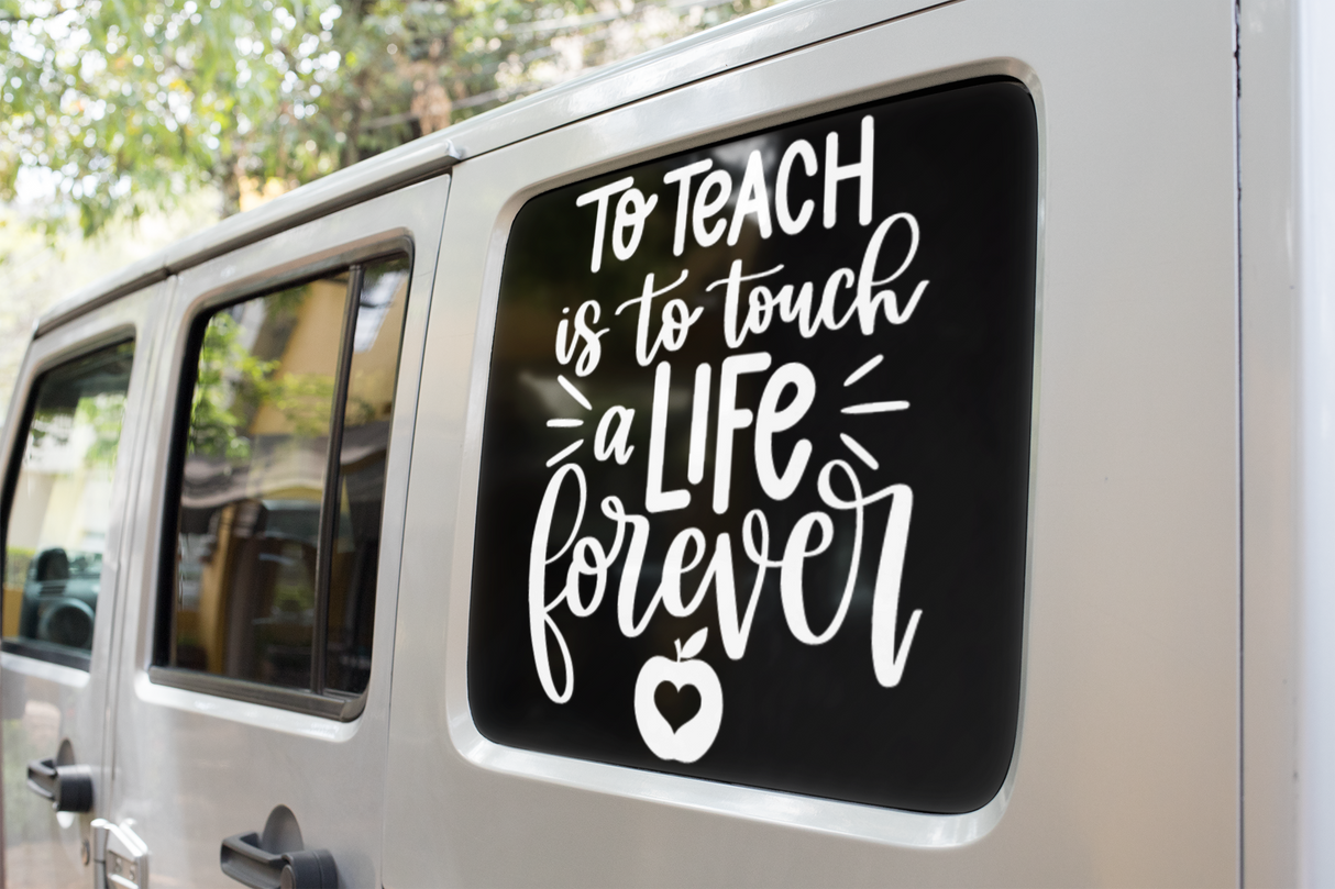 To Teach Is To Touch A Life Forever Teacher Sticker by WinsterCreations™ Official Store