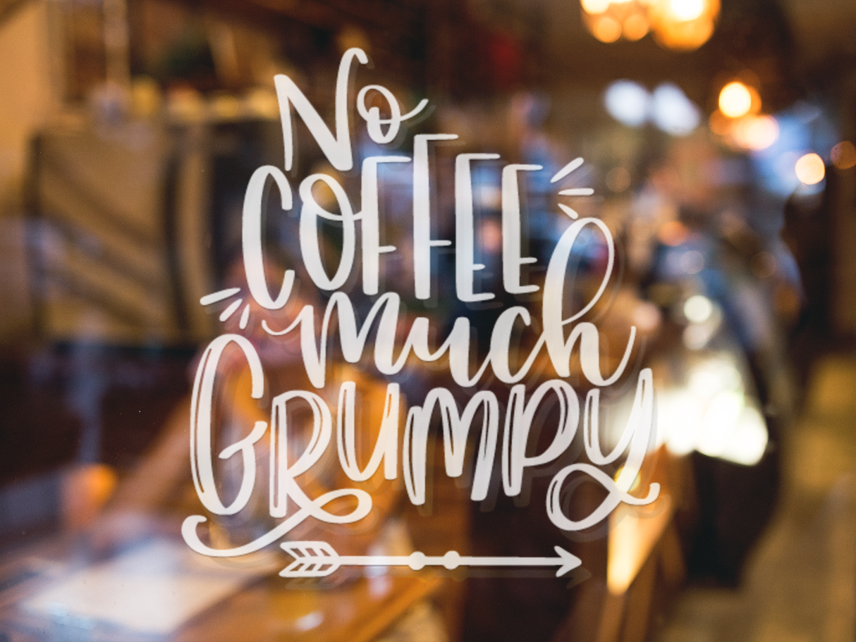 No Coffee Much Grumpy Sticker by WinsterCreations™ Official Store