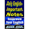 Daily English Important Notes: Improve Your English