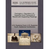 Farrington V. Saunders U.S. Supreme Court Transcript of Record with Supporting Pleadings