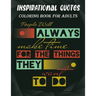 Inspirational Quotes Coloring Book For Adults: Coloring Books For Adults Funny Inspirational