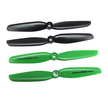 Contixo 4-pcs Main Blades Propellers Extra Spare Replacement Parts for Contixo F20 RC Quadcopter Drones Black/Green by Contixo