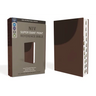 Niv, Super Giant Print Reference Bible (Font Size: 16.5-Point), Leathersoft, Brown, Red Letter, Thumb Indexed, Comfort Print
