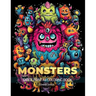 Monsters: A Large Print A4 Colouring Book