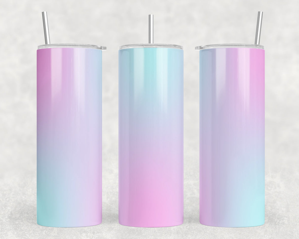 Pastel - 20 oz Steel Skinny Tumbler - Optional Blue Tooth Speaker - Speaker Color will Vary by Rowdy Ridge Co