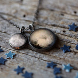 Pluto and Charon Layered Space Necklace by Yugen Handmade