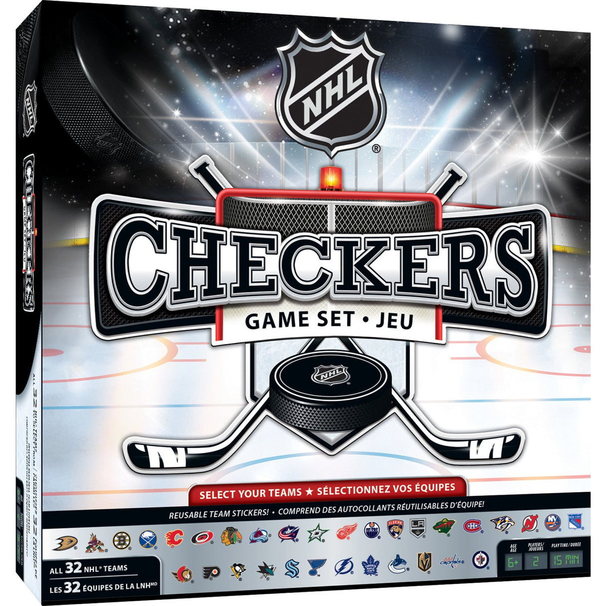 NHL - League Checkers Board Game by MasterPieces Puzzle Company INC