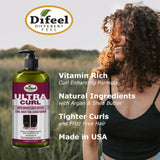 Difeel Ultra Curl with Argan & Shea Butter - Curl Boosting Conditioner 33.8 oz. by difeel - find your natural beauty