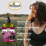 Difeel Ultra Curl 4-PC Curl Enhancing Hair Care Gift Set : Ultra Curl Shampoo 12 oz, Conditioner 12 oz, Hair Mask 12 oz. & Hair Oil 2.5 oz. by difeel - find your natural beauty