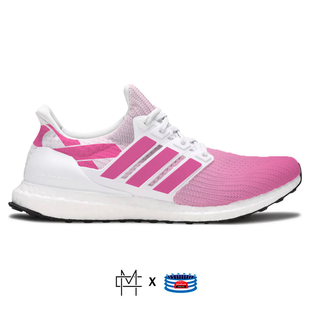 "Pink Ribbon" Adidas Ultraboost DNA 5.0 Shoes by Stadium Custom Kicks