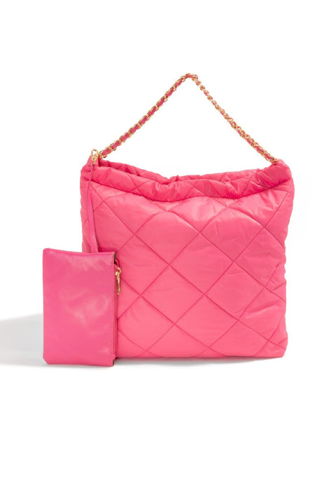 Quilted Puffer Shoulder Bag by Embellish Your Life