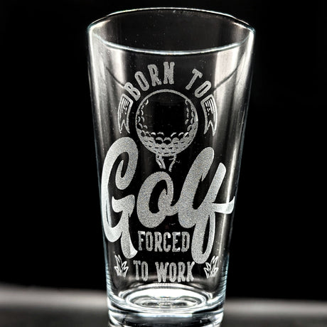 GOLF Pint Glasses by LumEngrave