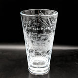 CITY STREET MAP Pint Glasses by LumEngrave