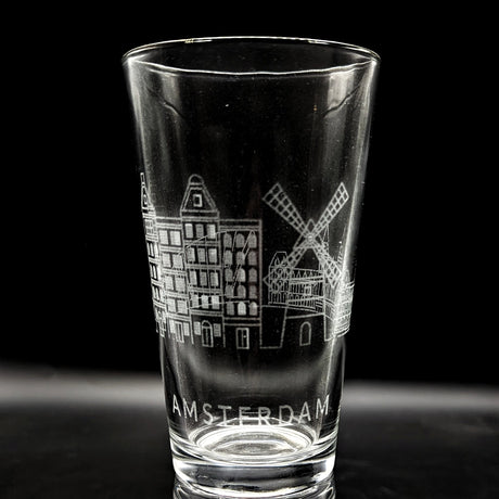 CITY SKYLINES Pint Glasses by LumEngrave