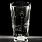 CITY SKYLINES Pint Glasses by LumEngrave