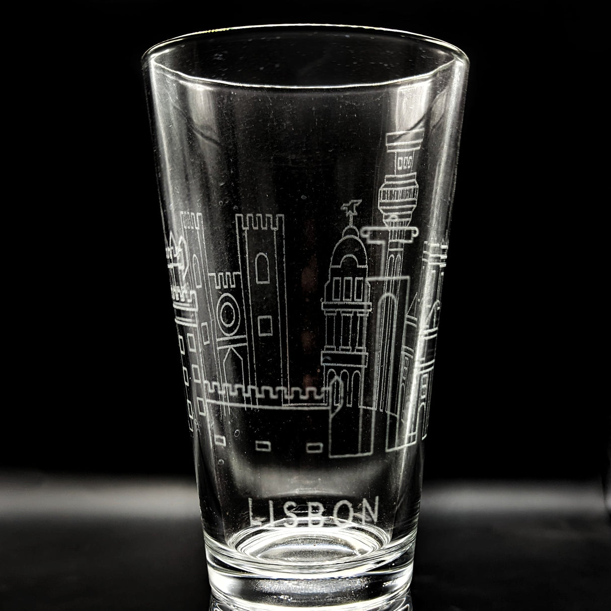 CITY SKYLINES Pint Glasses by LumEngrave