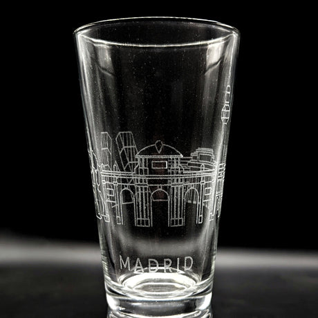 CITY SKYLINES Pint Glasses by LumEngrave