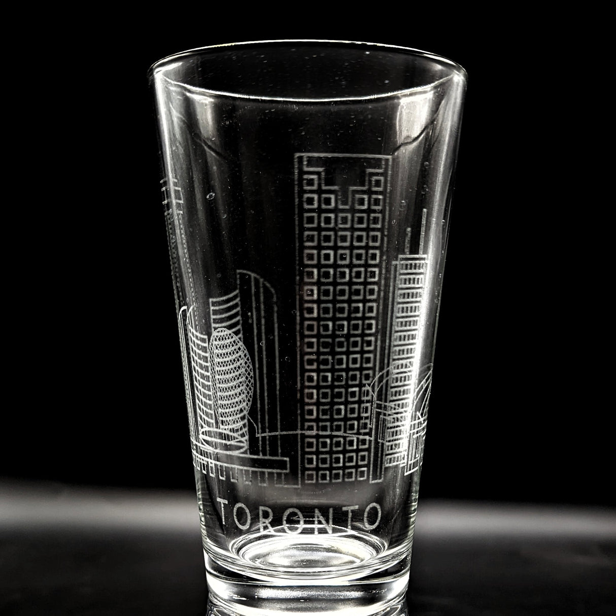 CITY SKYLINES Pint Glasses by LumEngrave