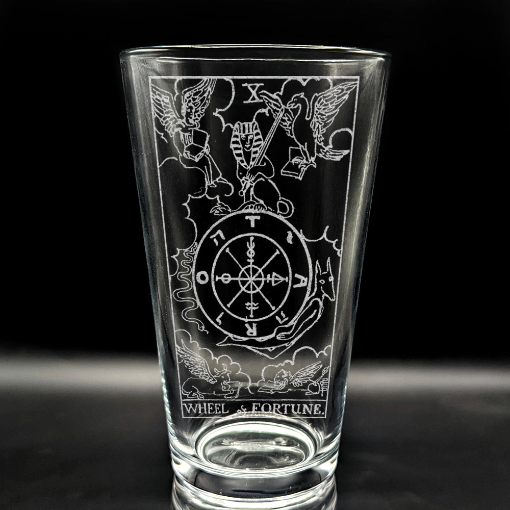 RIDER-WAITE TAROT CARD Pint Glasses by LumEngrave