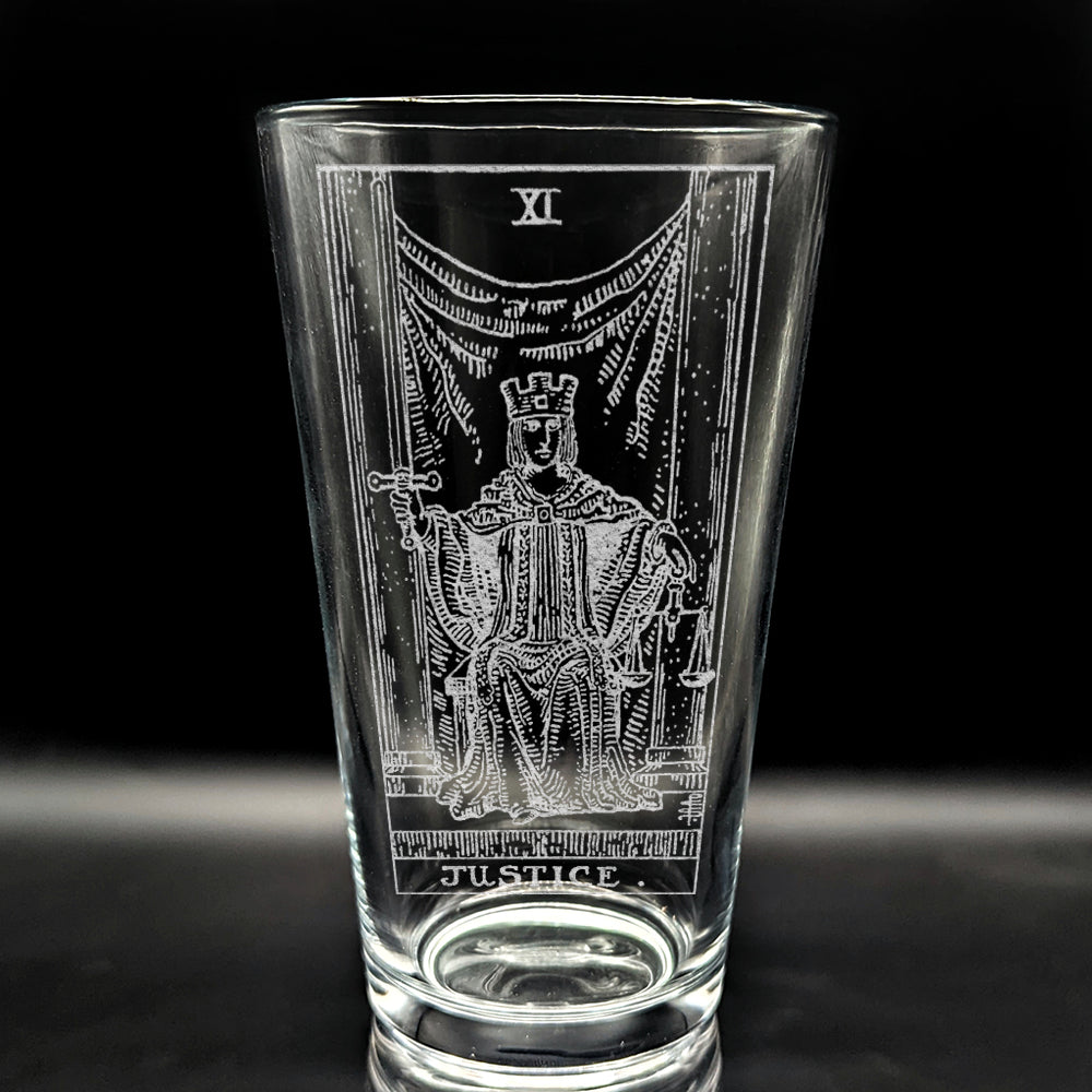 RIDER-WAITE TAROT CARD Pint Glasses by LumEngrave