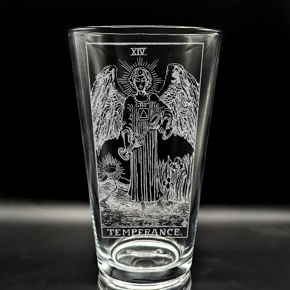 RIDER-WAITE TAROT CARD Pint Glasses by LumEngrave