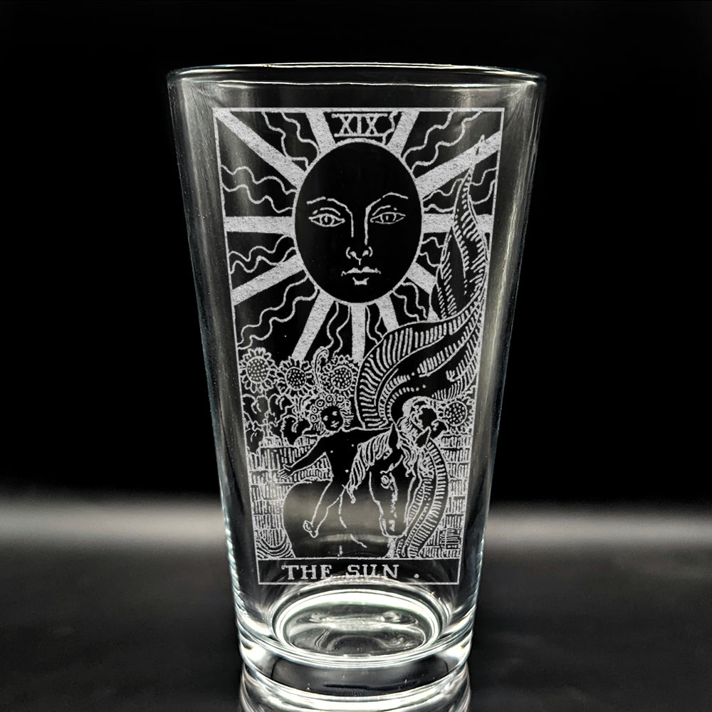 RIDER-WAITE TAROT CARD Pint Glasses by LumEngrave