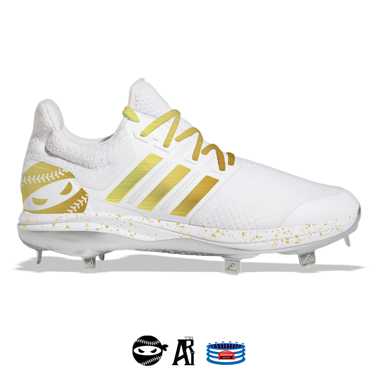 "Pitching Ninja" Adidas Ultraboost DNA 5.0 Cleats by Stadium Custom Kicks