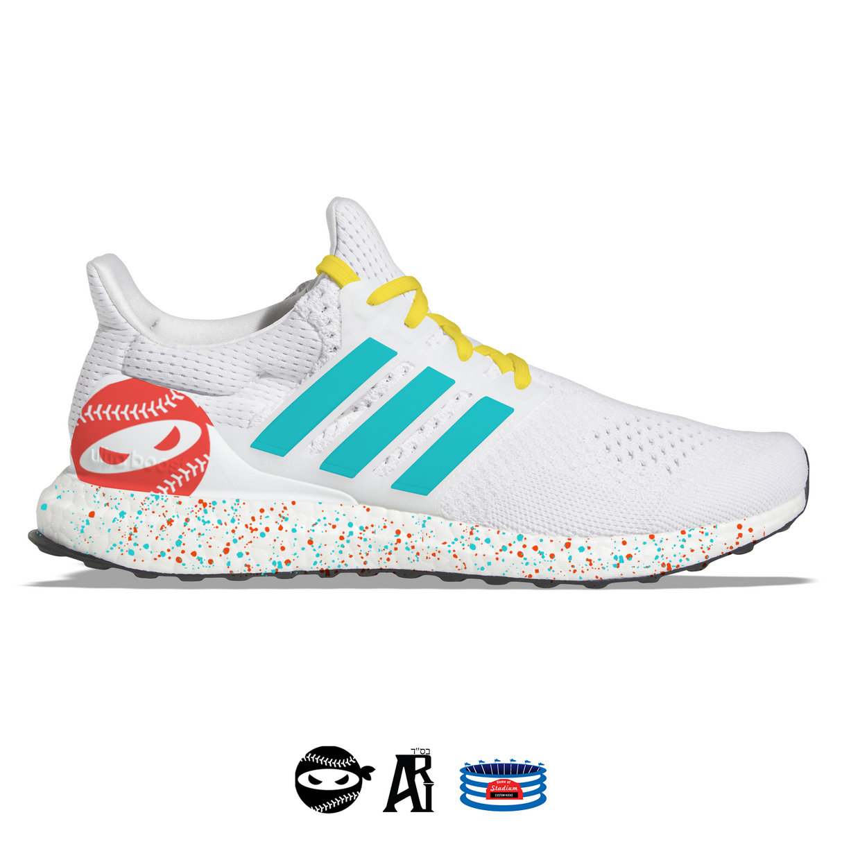 "Pitching Ninja" Adidas Ultraboost DNA 1.0 Shoes by Stadium Custom Kicks