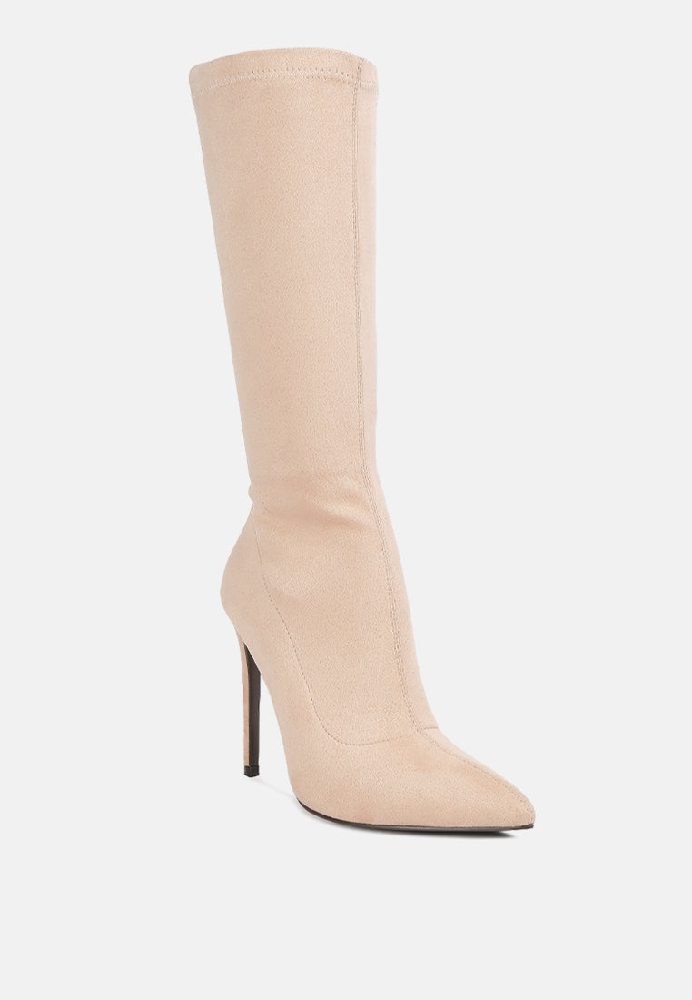 playdate high heeled calf boots by London Rag