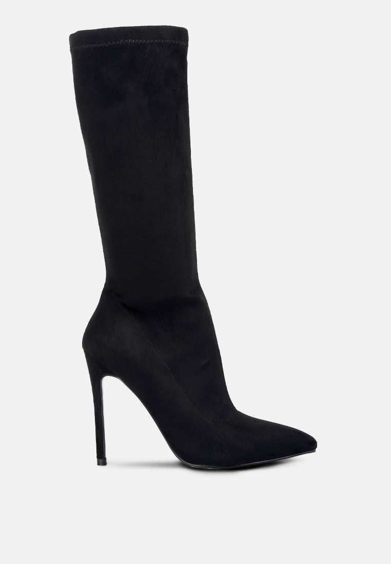 playdate high heeled calf boots by London Rag