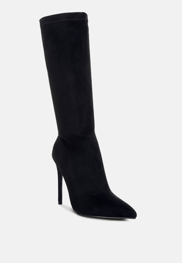 playdate high heeled calf boots by London Rag