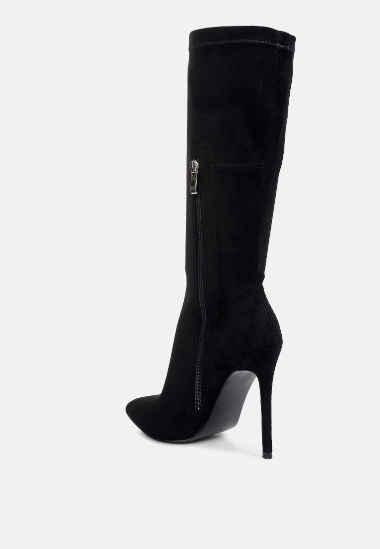 playdate high heeled calf boots by London Rag