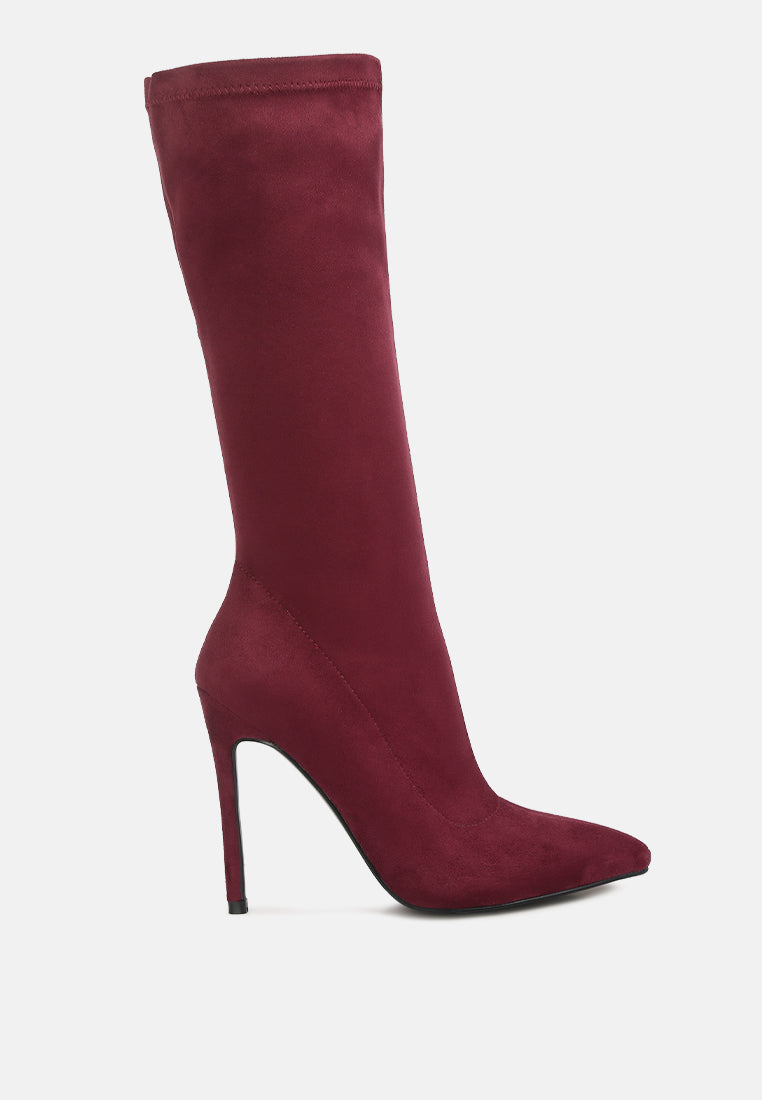 playdate high heeled calf boots by London Rag