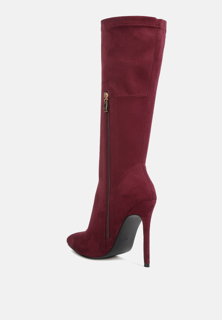 playdate high heeled calf boots by London Rag