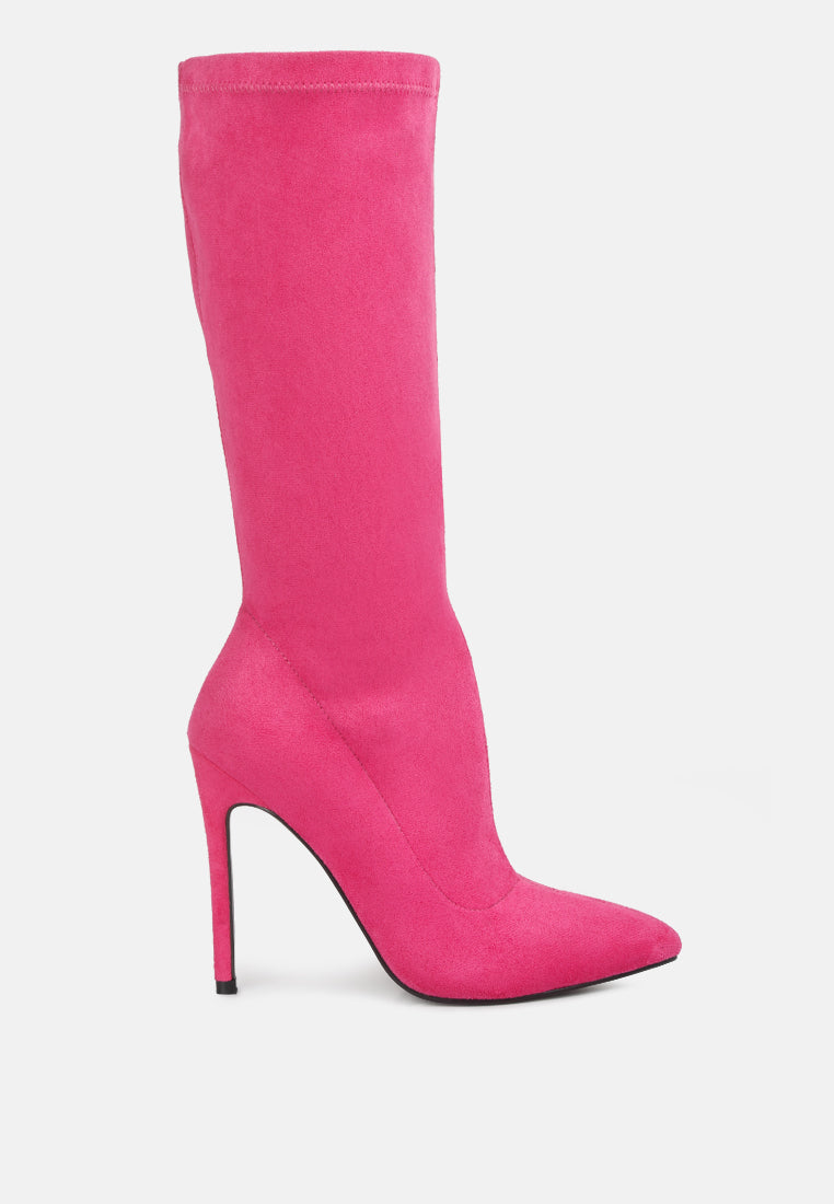 playdate high heeled calf boots by London Rag