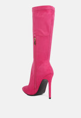 playdate high heeled calf boots by London Rag