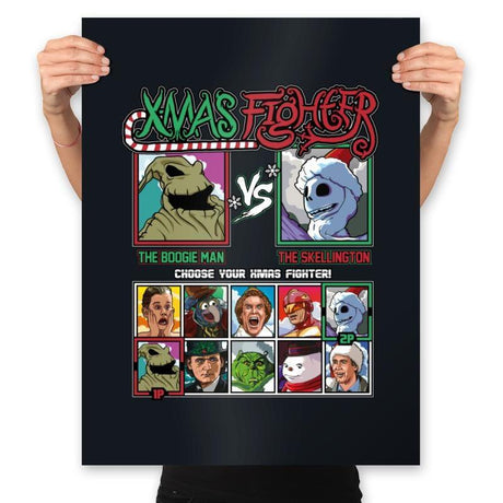 Xmas Fighter - Nightmare Before Christmas - Prints by RIPT Apparel - Vysn