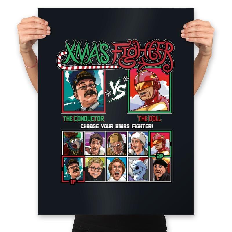 Xmas Fighter - Polar Express vs Jingle All The Way - Prints by RIPT Apparel - Vysn