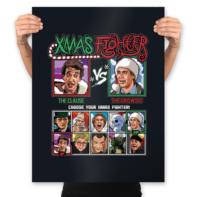 Xmas Fighter - Santa Clause vs National Lampoons Christmas Vacation - Prints by RIPT Apparel - Vysn