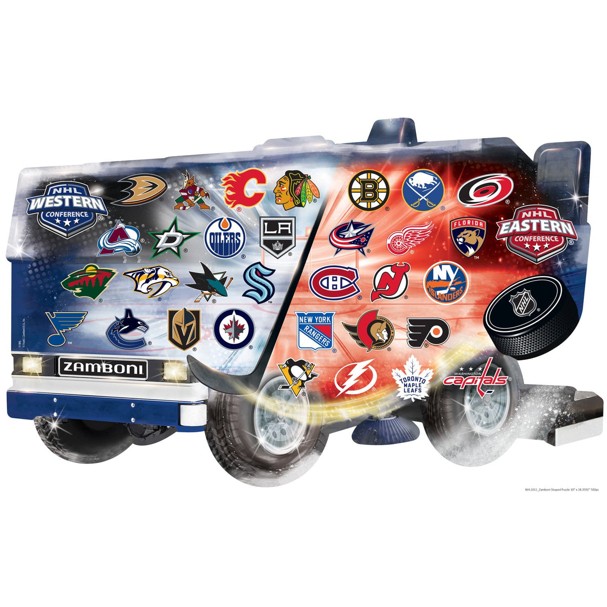 NHL - Zamboni 500 Piece Shaped Jigsaw Puzzle by MasterPieces Puzzle Company INC