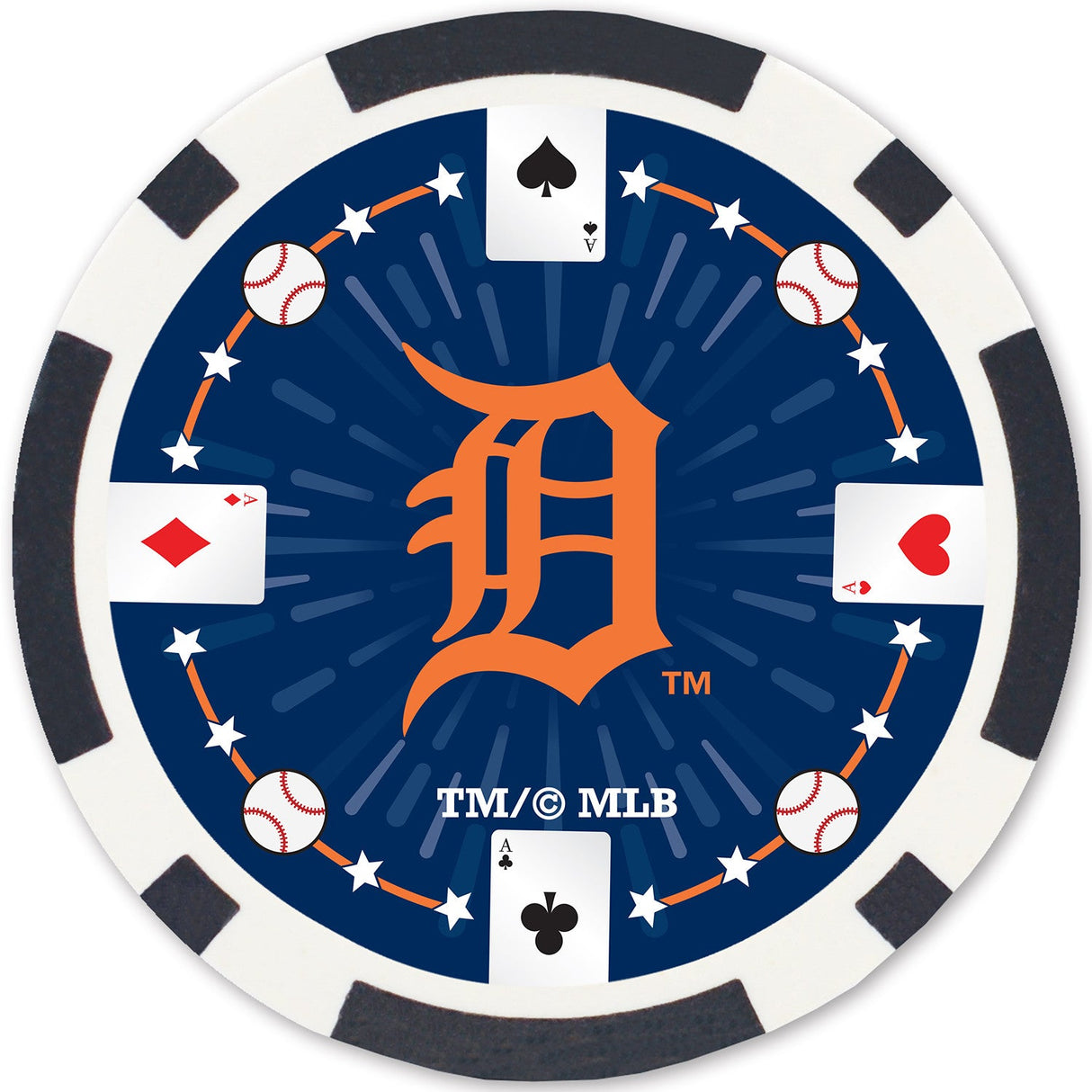 Detroit Tigers 100 Piece Poker Chips by MasterPieces Puzzle Company INC